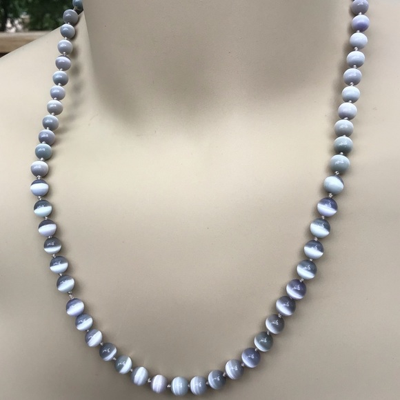 Handcrafted Cat’s Eye Necklace 20” NWT - Picture 6 of 9